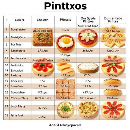 Tabla de pintxos variados en San Sebasti&aacute;n.